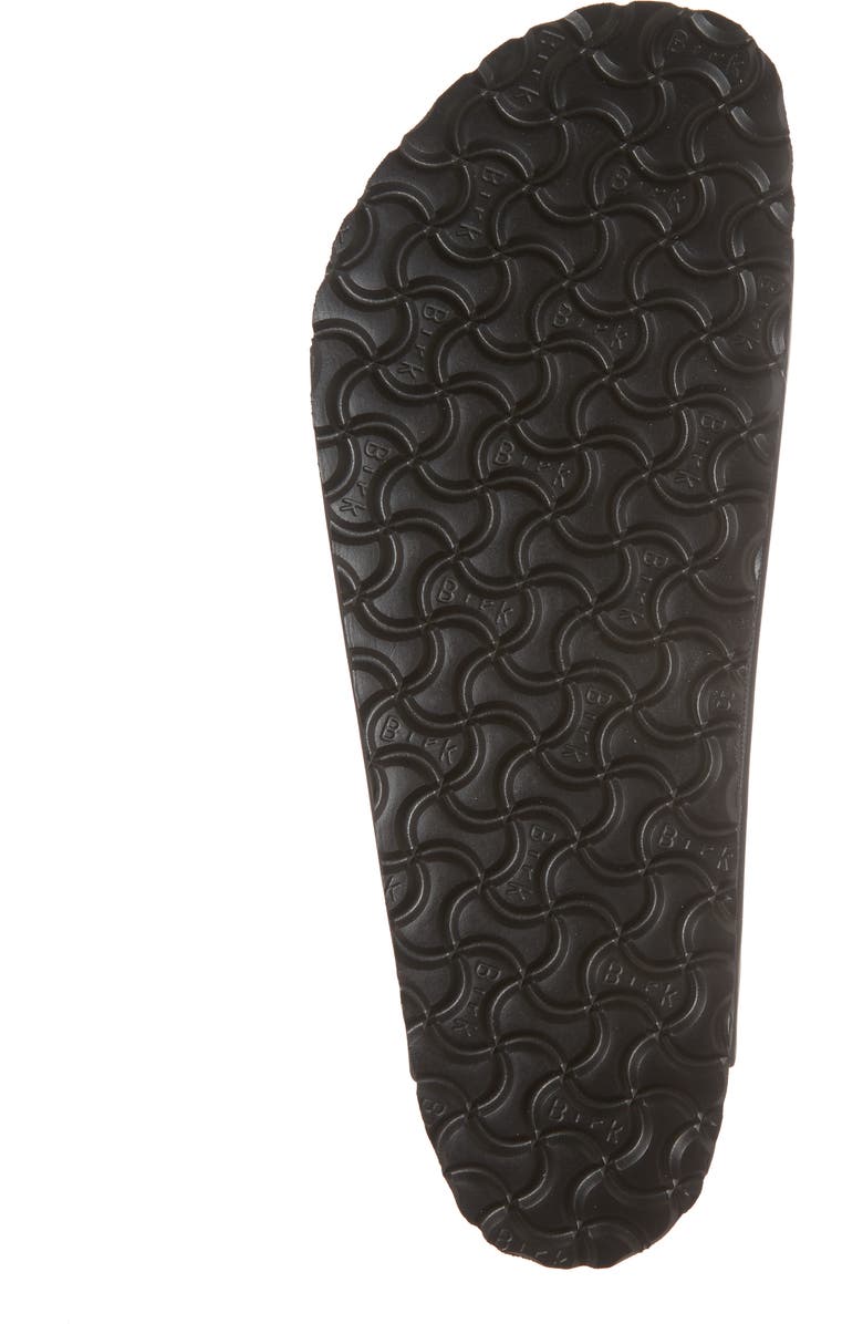 Birkenstock Arizona Soft Slide Sandal, Alternate, color, Black Oiled Suede