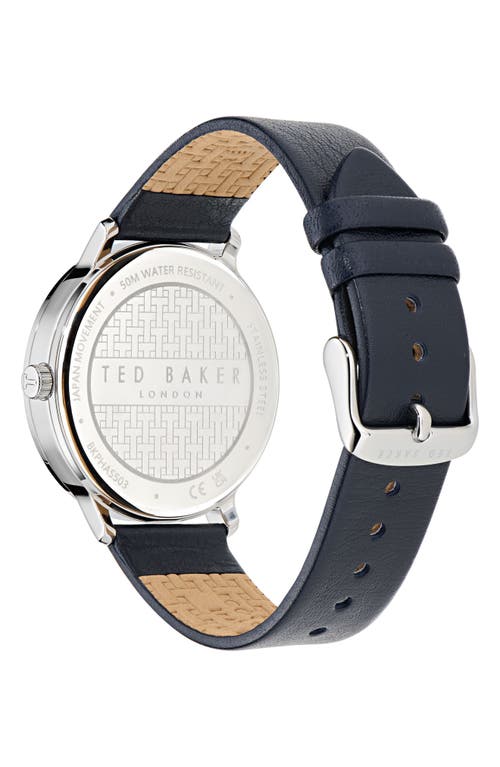 Ted Baker Haarvin Leather Strap Watch, 42mm
