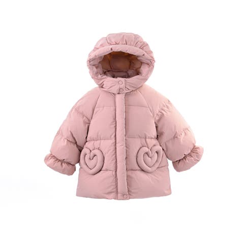 Glow Heart-Pocket Puffer Jacket (Toddler, Little Kid & Big Kid)
