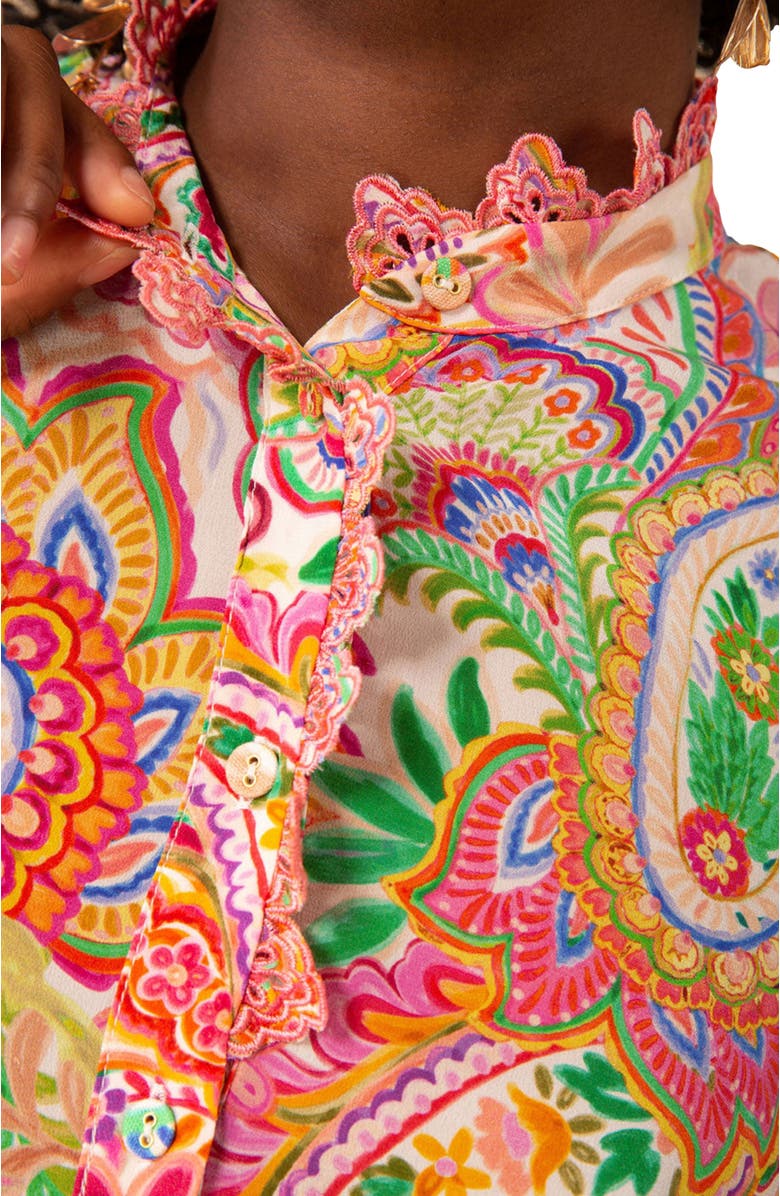 Hale Bob Molly Silk Top, Alternate, color, 