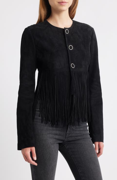 The Saddle Suede Fringe Jacket