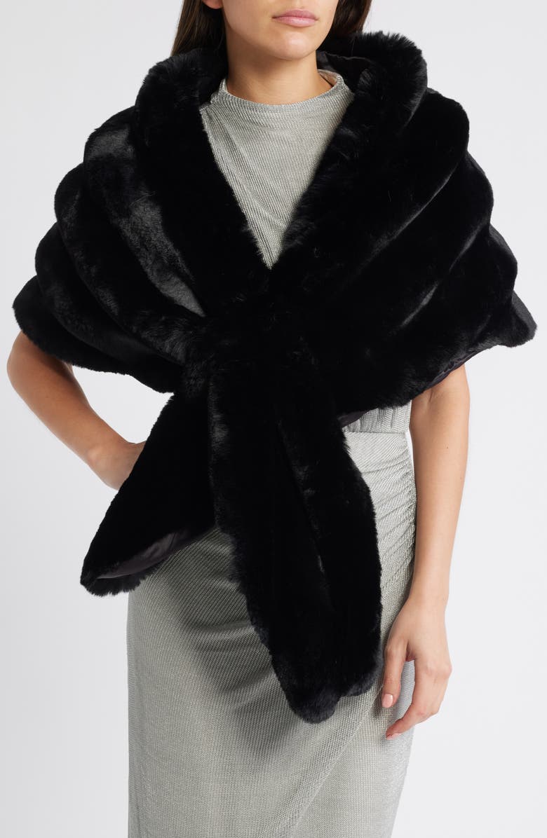 Et Ochs Pelted Faux Fur Stole, Main, color, 