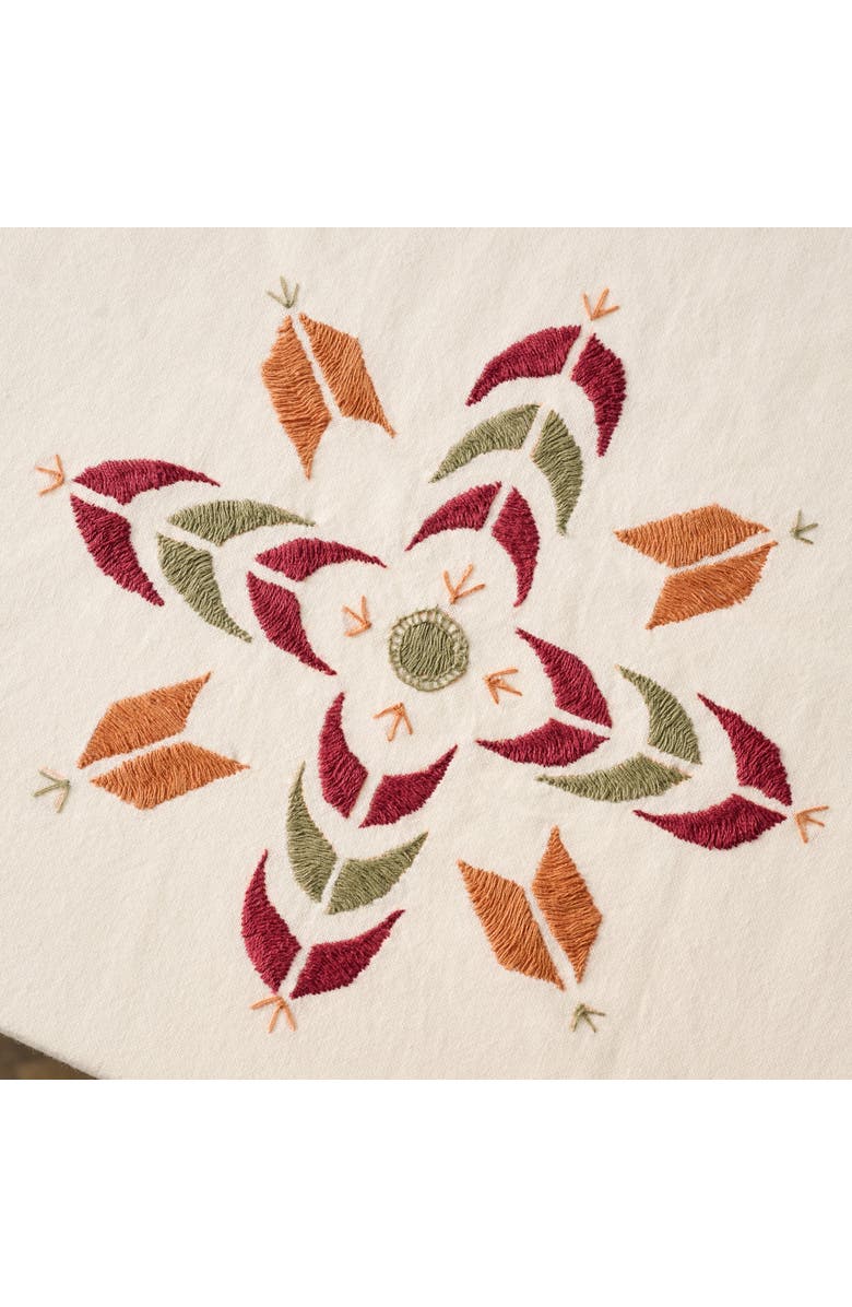 Ten Thousand Villages Jodana Embroidered Tablecloth, Alternate, color, Beige