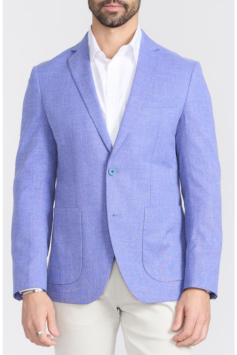 Gantona Textured Sport Coat, Main, color, PURPLE