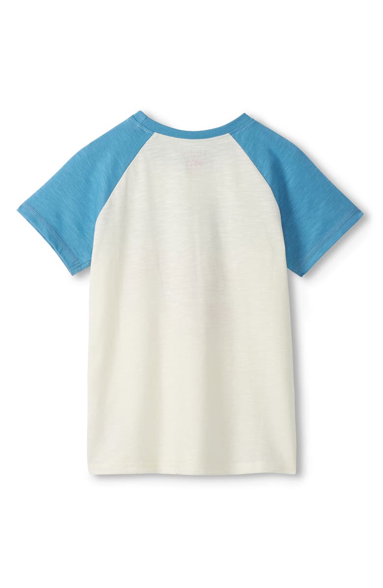 Hatley Kids' Lobster Cotton Graphic Baseball T-Shirt, Alternate, color, Natural