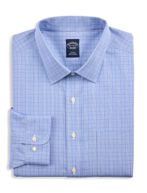 Big & Tall  Non-Iron Glen Plaid Dress Shirt