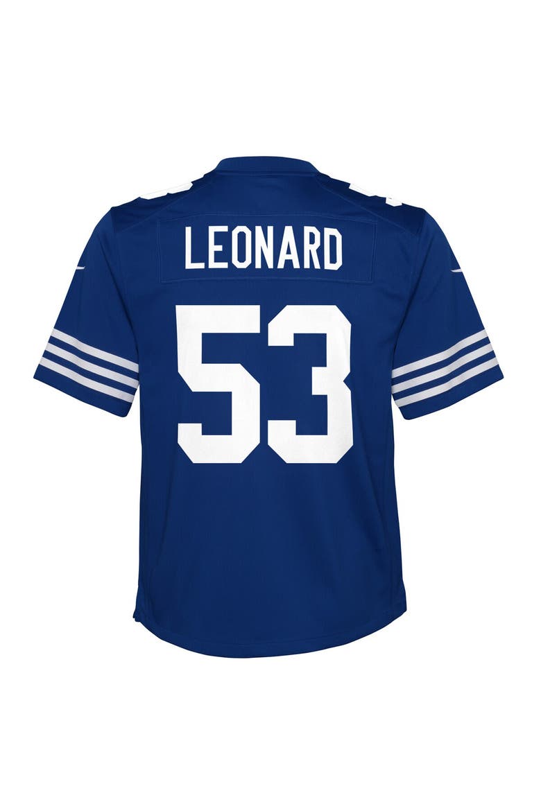 Youth Nike Shaquille Leonard Royal Indianapolis Colts Game Jersey, Alternate, color, Royal