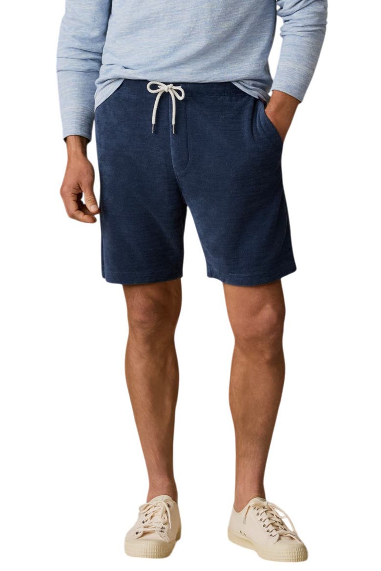 Cabana Terry Cloth Shorts, Main, color, DEEP NAVY
