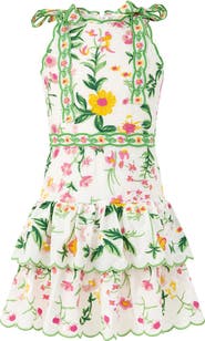 Marlo Kids Kaylee Cotton Embroidered Mini Dress