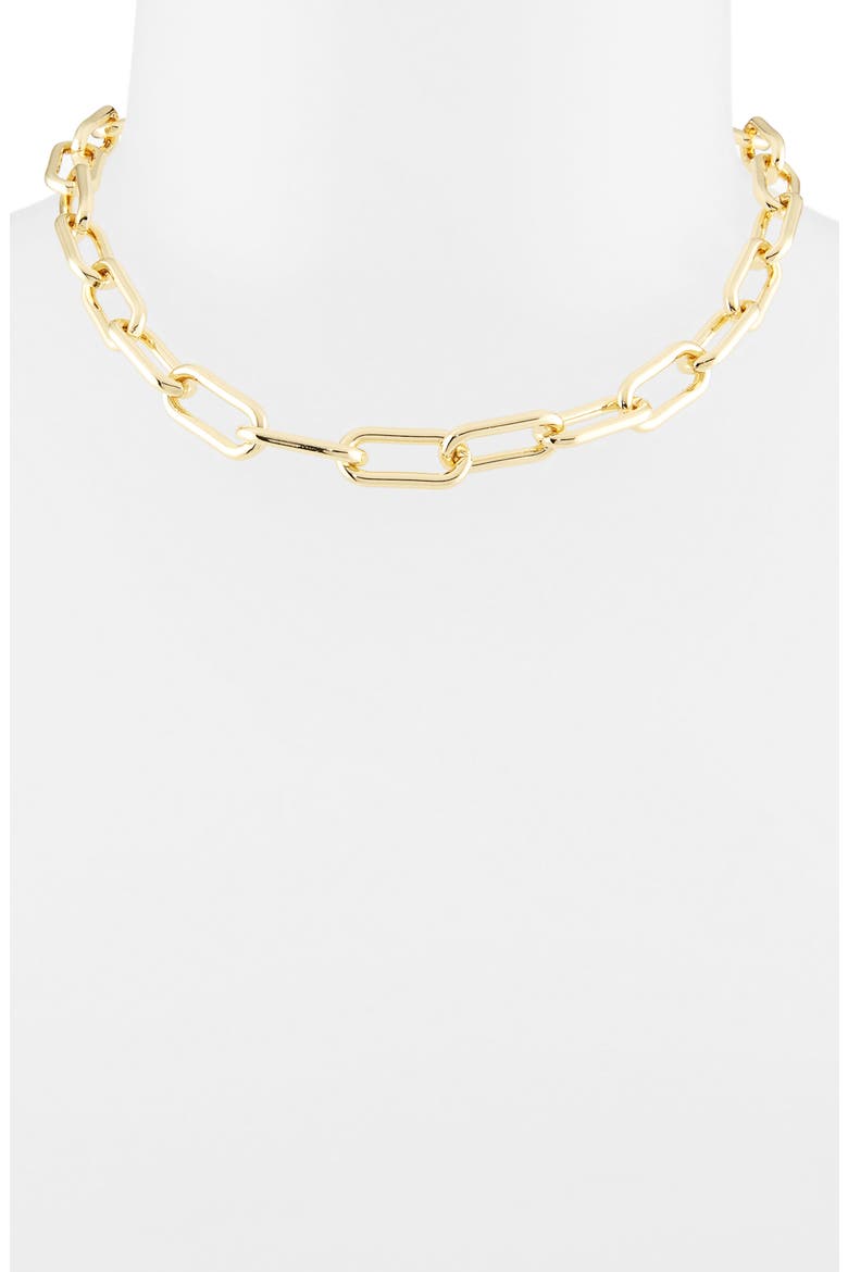 Chain Link Necklace, Alternate, color, GOLD