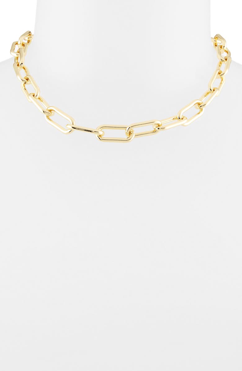 NORDSTROM RACK Chain Link Necklace, Alternate, color, Gold