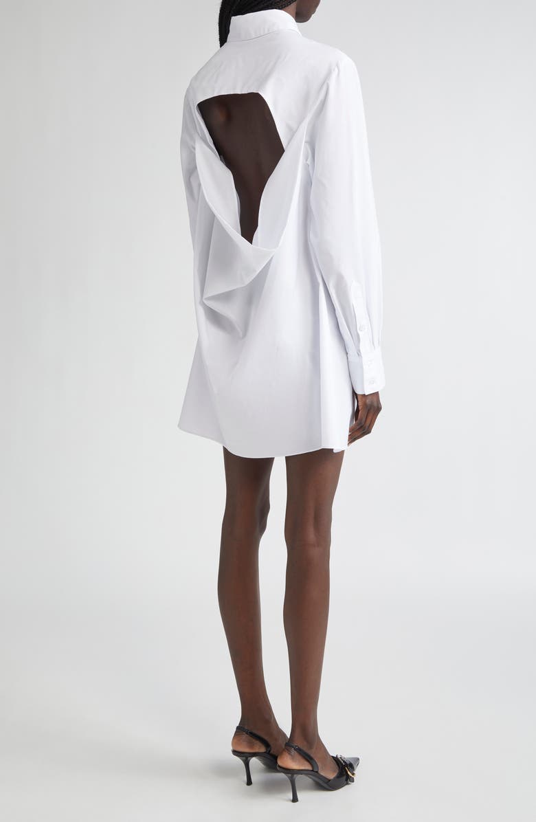 K.NGSLEY Gaia Button-Up Shirtdress, Alternate, color, White