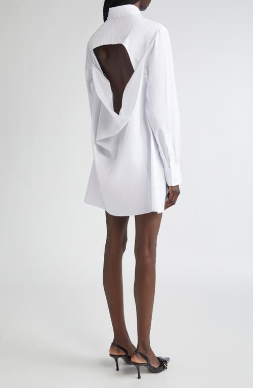 K.ngsley Gaia Button-up Shirtdress In White