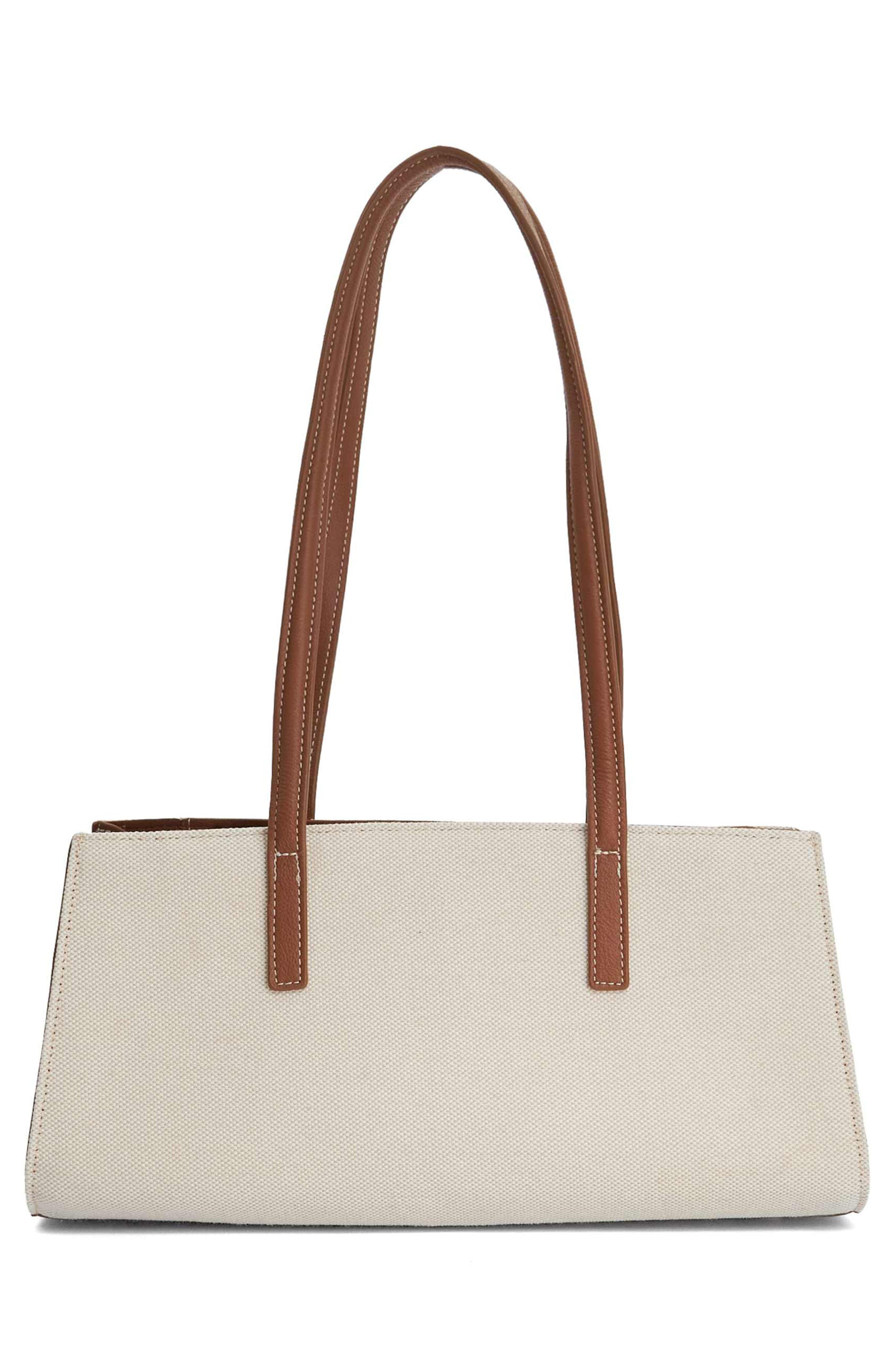 Dune London Depend Shoulder Bag, Alternate, color, Natural