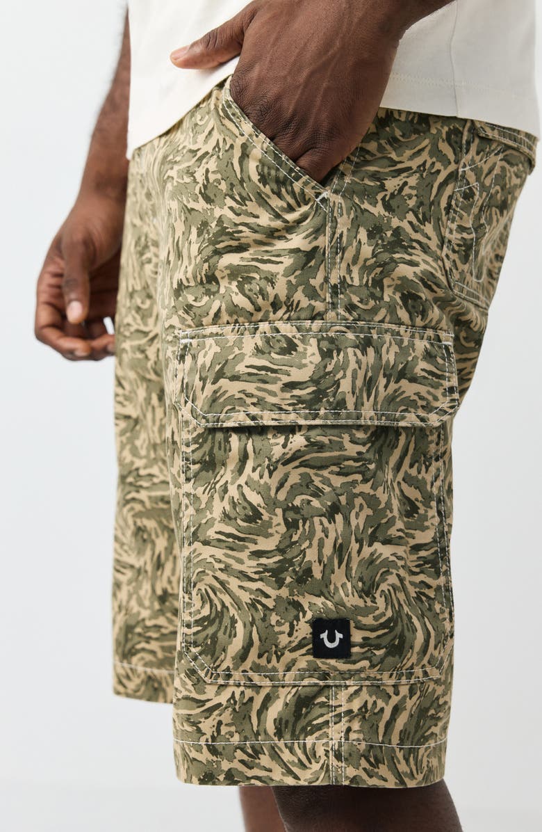 True Religion Cargo Shorts, Alternate, color, Abstract Camo