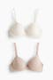 selected Light Beige Melange/Cream