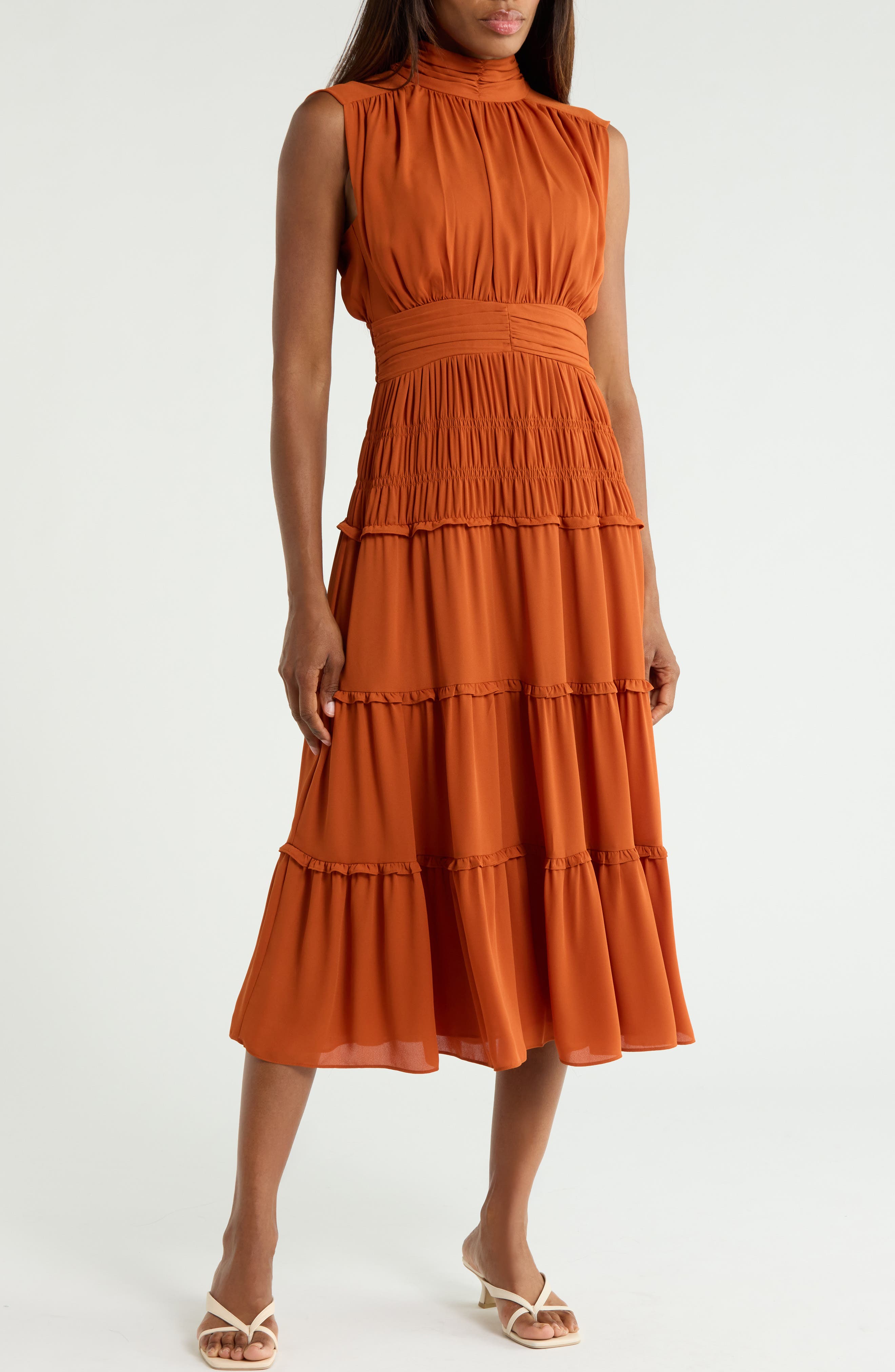 Junia Ruched Midi Dress