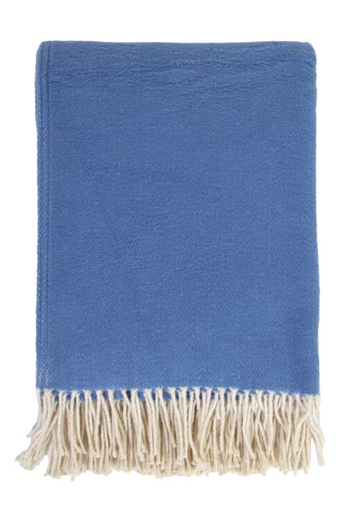 Billie Fringe Cotton Throw Blanket