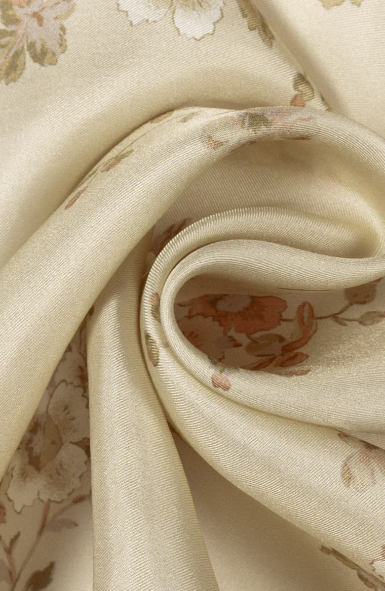 Lauren Ralph Lauren Small Floral Silk Square Scarf, Alternate, color,