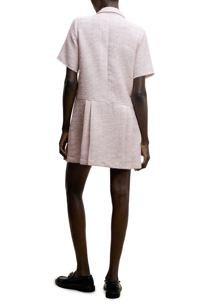 MANGO Double Breasted Tweed Dress, Alternate, color,
