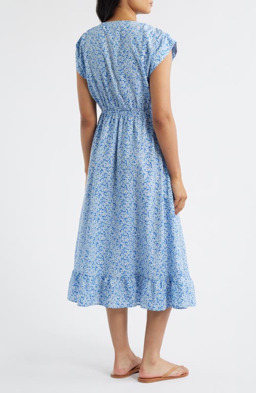 Bobeau Floral Print Midi Dress In Multi