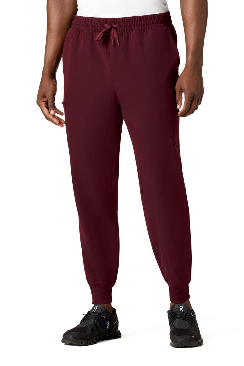 Osmo Men's 8-Pocket Classic Scrub Jogger, Alternate, color, Burgundy