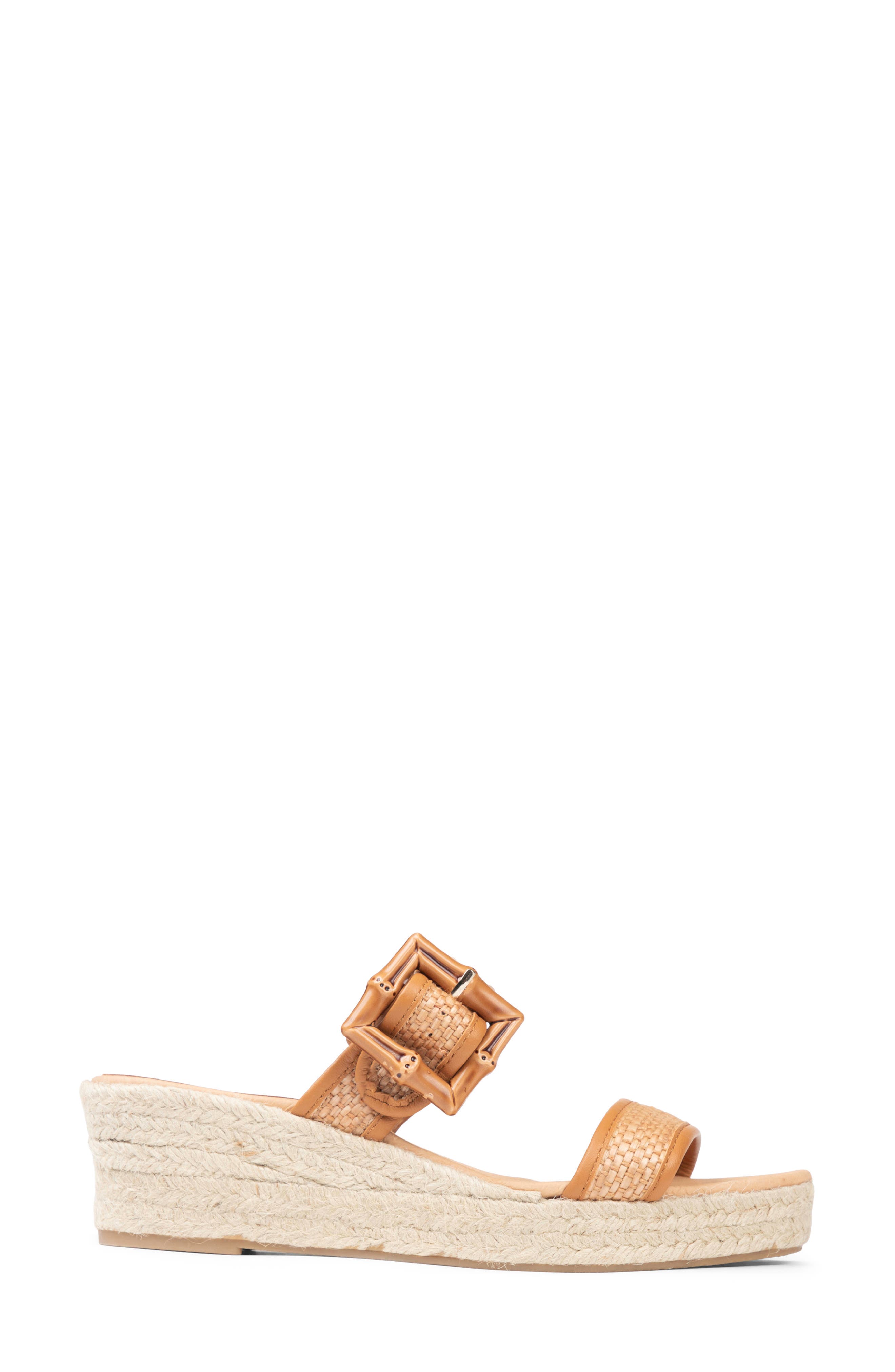patricia green Soleil Bamboo Buckle Espadrille Wedge Sandal, Alternate, color, 