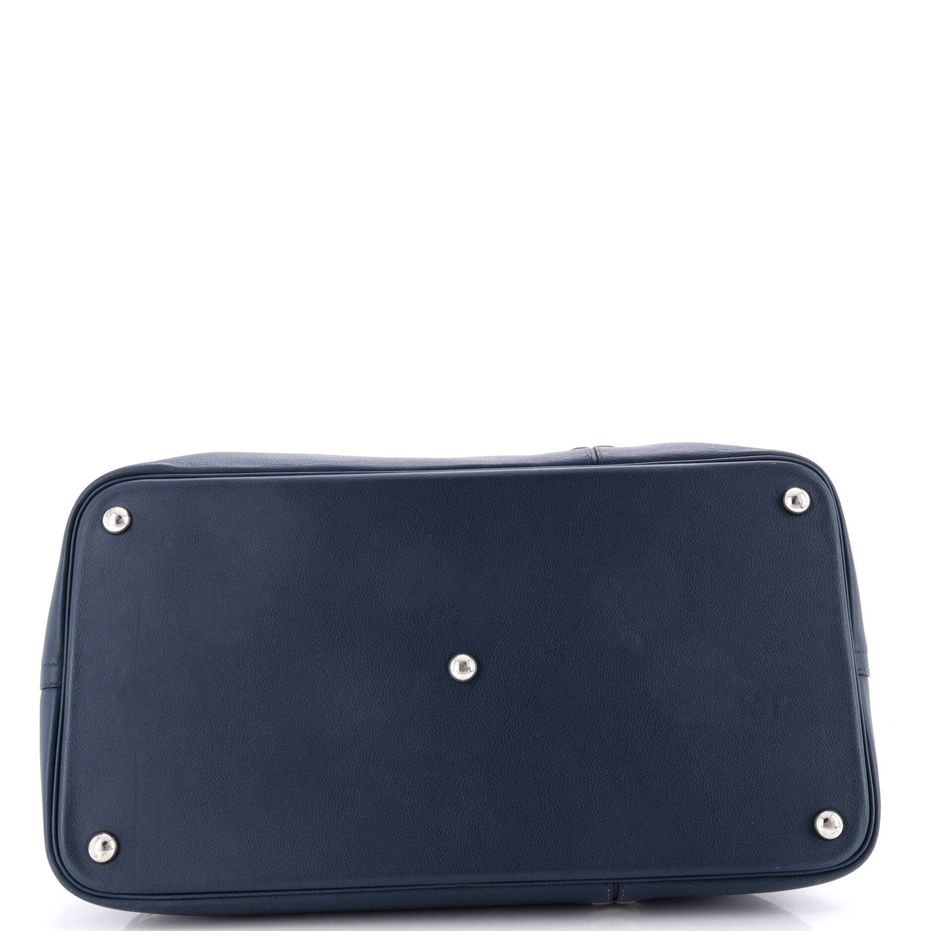 Pre-Owned Hermes Bolide 1923 Baseball Bag Evercolor 45, Alternate, color, Bleu De Malte