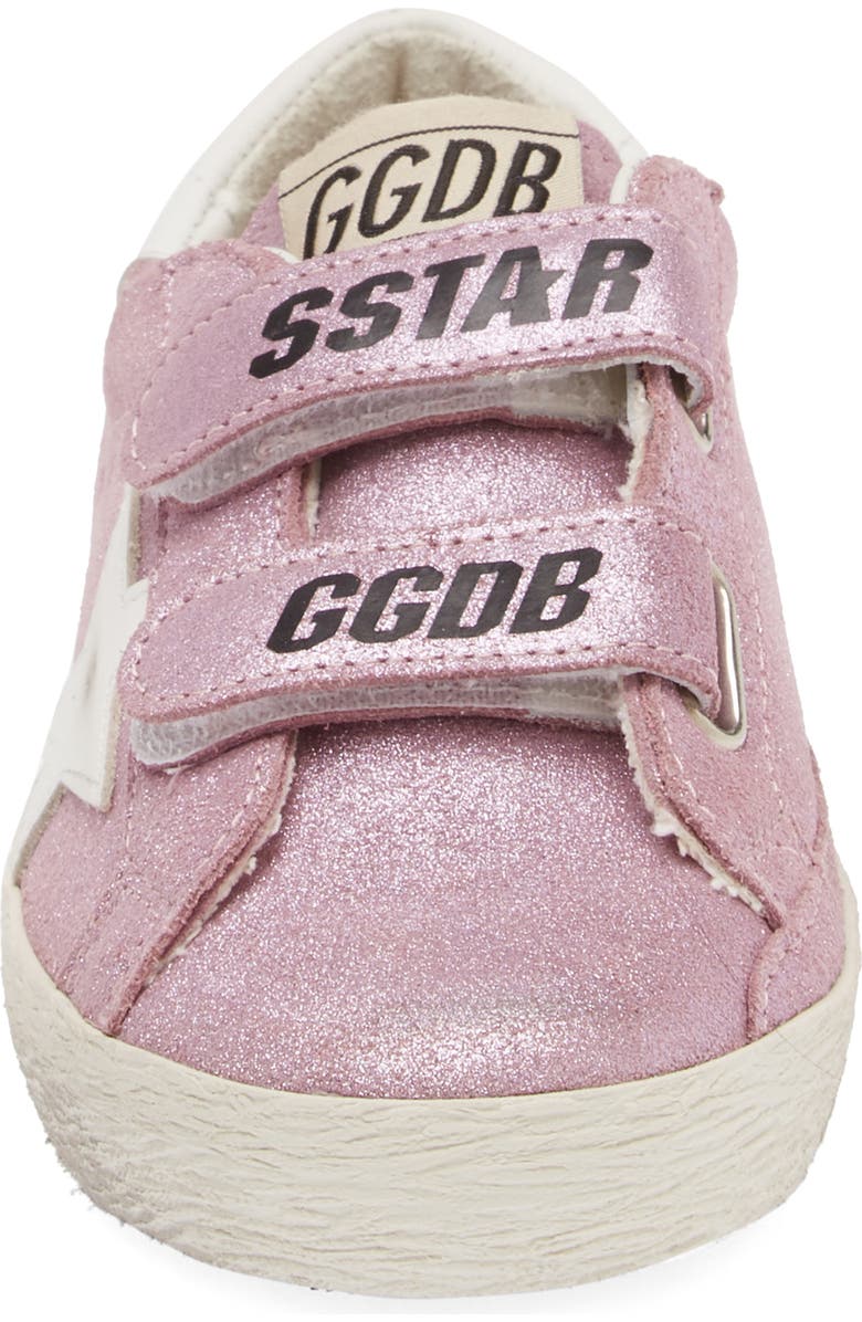 Golden Goose Kids' Old School Metallic Laminated Sneaker, Alternate, color,