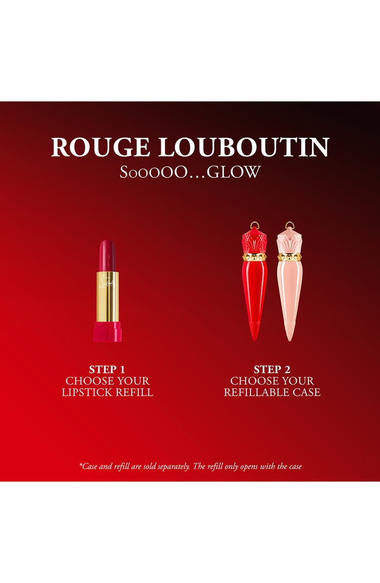 Christian Louboutin So Glow Refillable Lipstick Case, Alternate, color, Beige