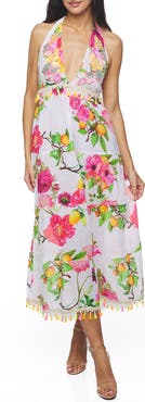 RANEES Halter Cotton Maxi Dress