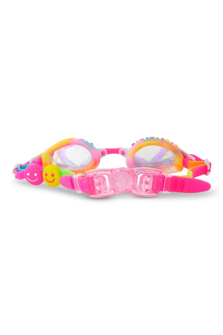Kids' Smiley Heart Swim Goggles, Alternate, color, PINK