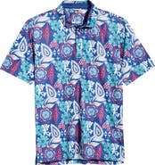 Swannies Festival Floral Performance Golf Polo