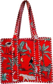Mer St. Barth Jungle Tote Red