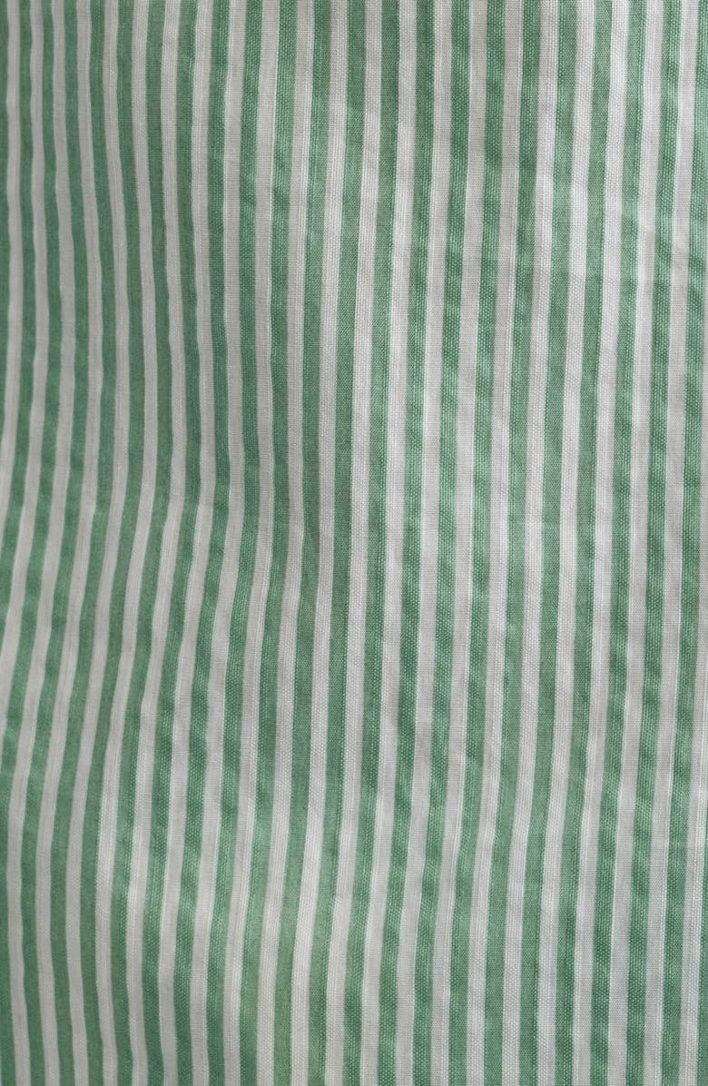 Bernardo Stripe Popover Top, Alternate, color, Green/ Bright White