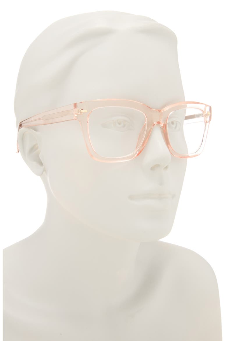Crystal Core 32mm Square Reading Glasses, Alternate, color, CRYSTAL PINK