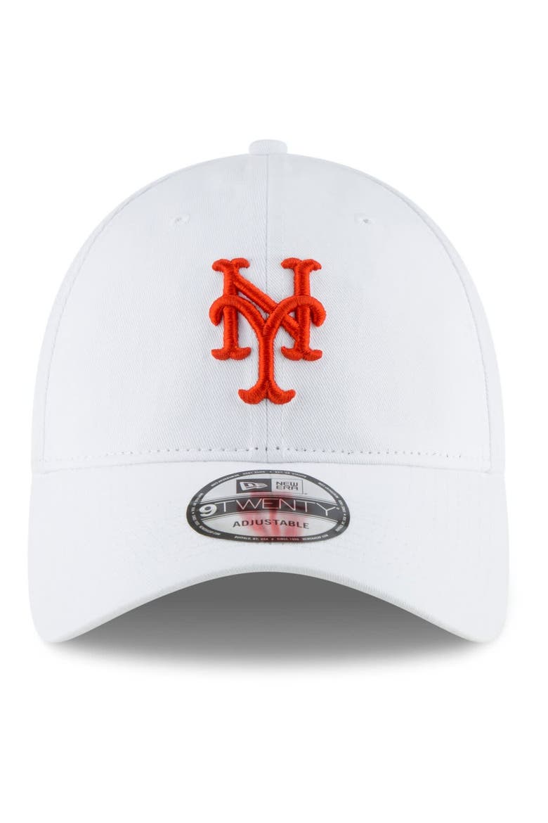 Men's New Era White New York Mets Fashion Core Classic 9TWENTY Adjustable Hat, Alternate, color, White