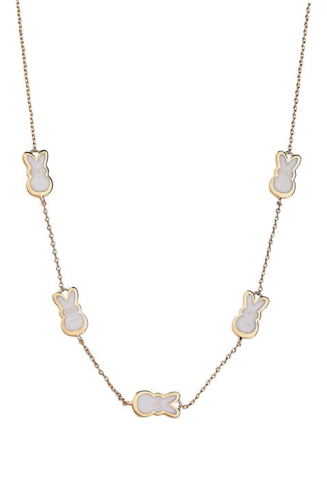 Peeps® Pearlized Bunny Necklace