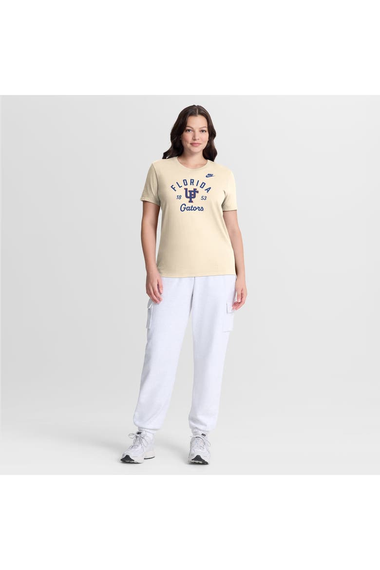 Women's Nike Natural Florida Gators Legacy Team Name T-Shirt, Alternate, color, Natural