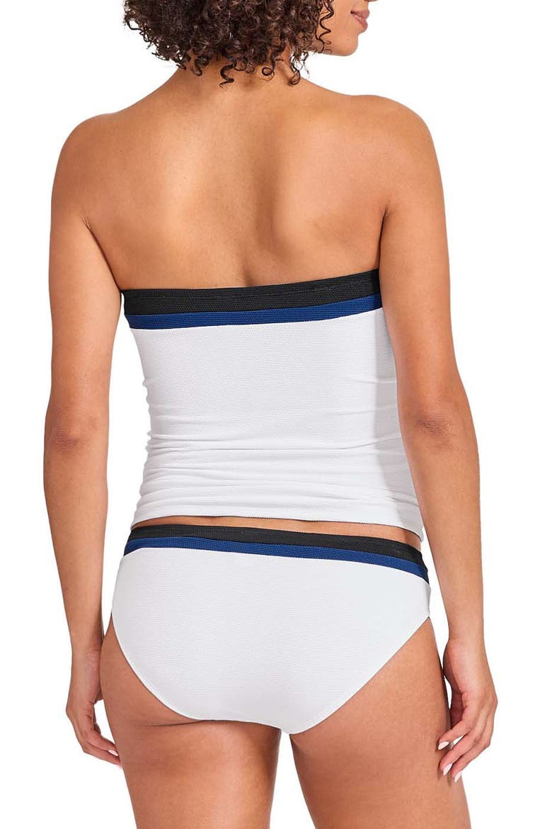 Island Cays Colorblock Bandini Swim Top, Alternate, color, WHITE