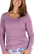 UV Skinz Long Sleeve Ruched Everyday Tee