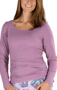 UV Skinz Long Sleeve Ruched Everyday Tee