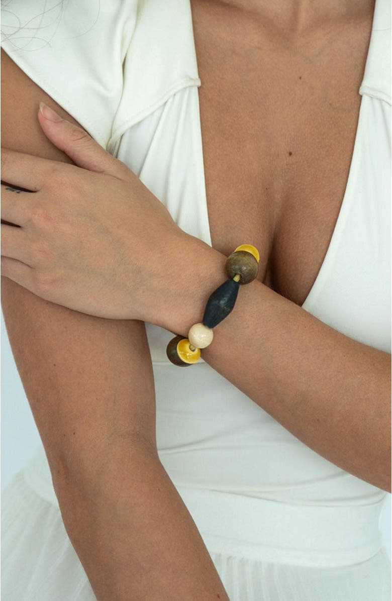 By Lilla Cacao Capsule Bracelet Hair Tie, Alternate, color, Multi