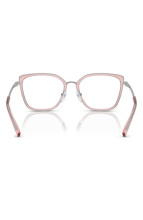 Emporio Armani 52mm Cat Eye Optical Glasses In Pink