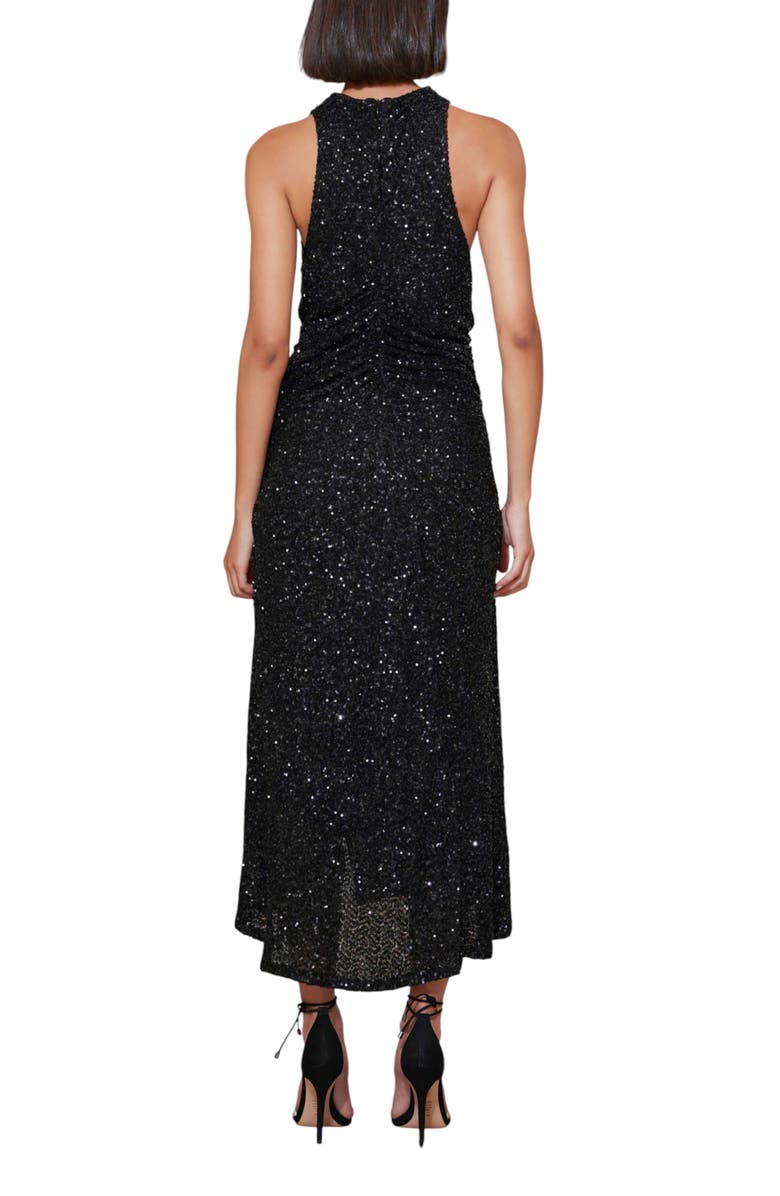 Bishop + Young Sublime Halter Dress, Alternate, color, Caviar