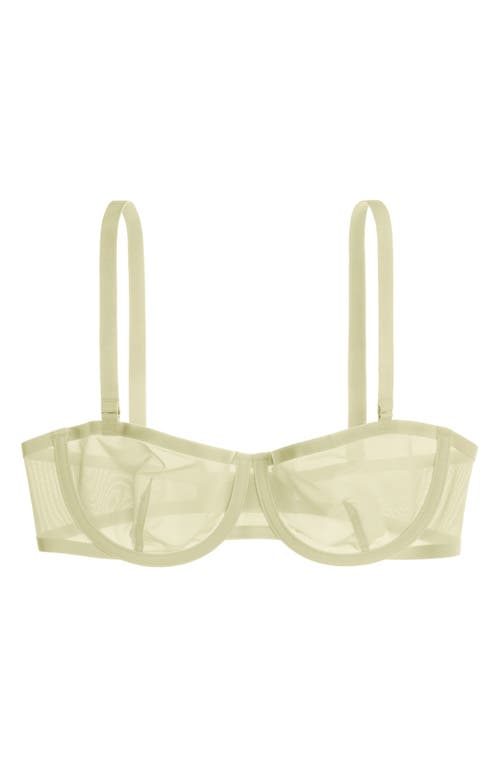 Cuup The Balconette Mesh Underwire Bra In Meadow