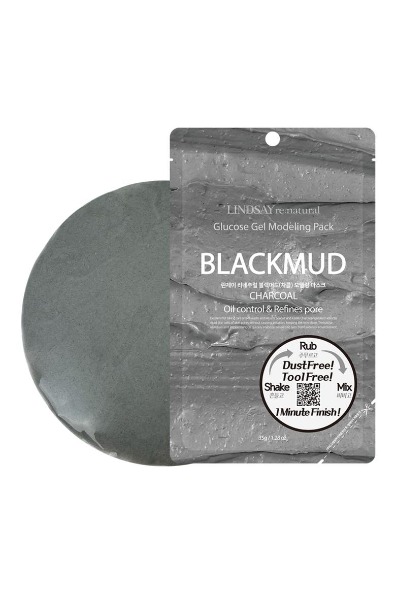 re:natural Blackmud Charcoal Modeling Mask Pouch, Alternate, color, NO COLOR