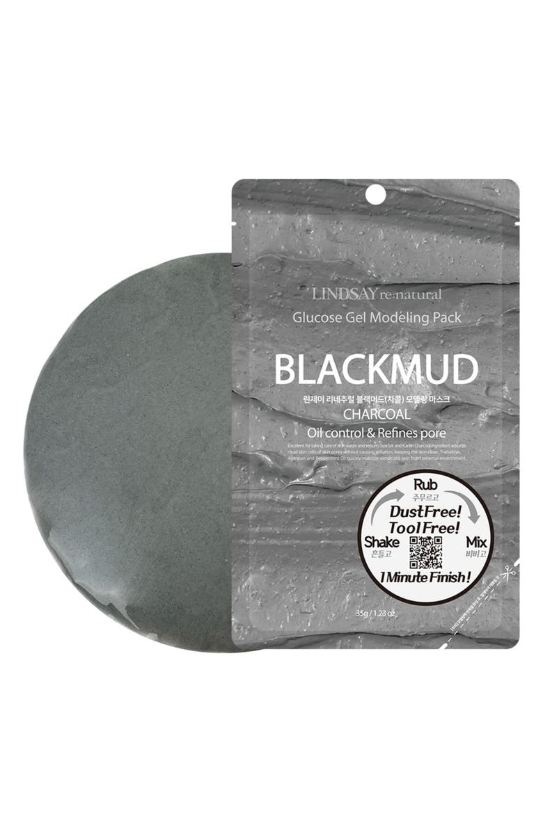 LINDSAY re:natural Blackmud Charcoal Modeling Mask Pouch, Alternate, color,