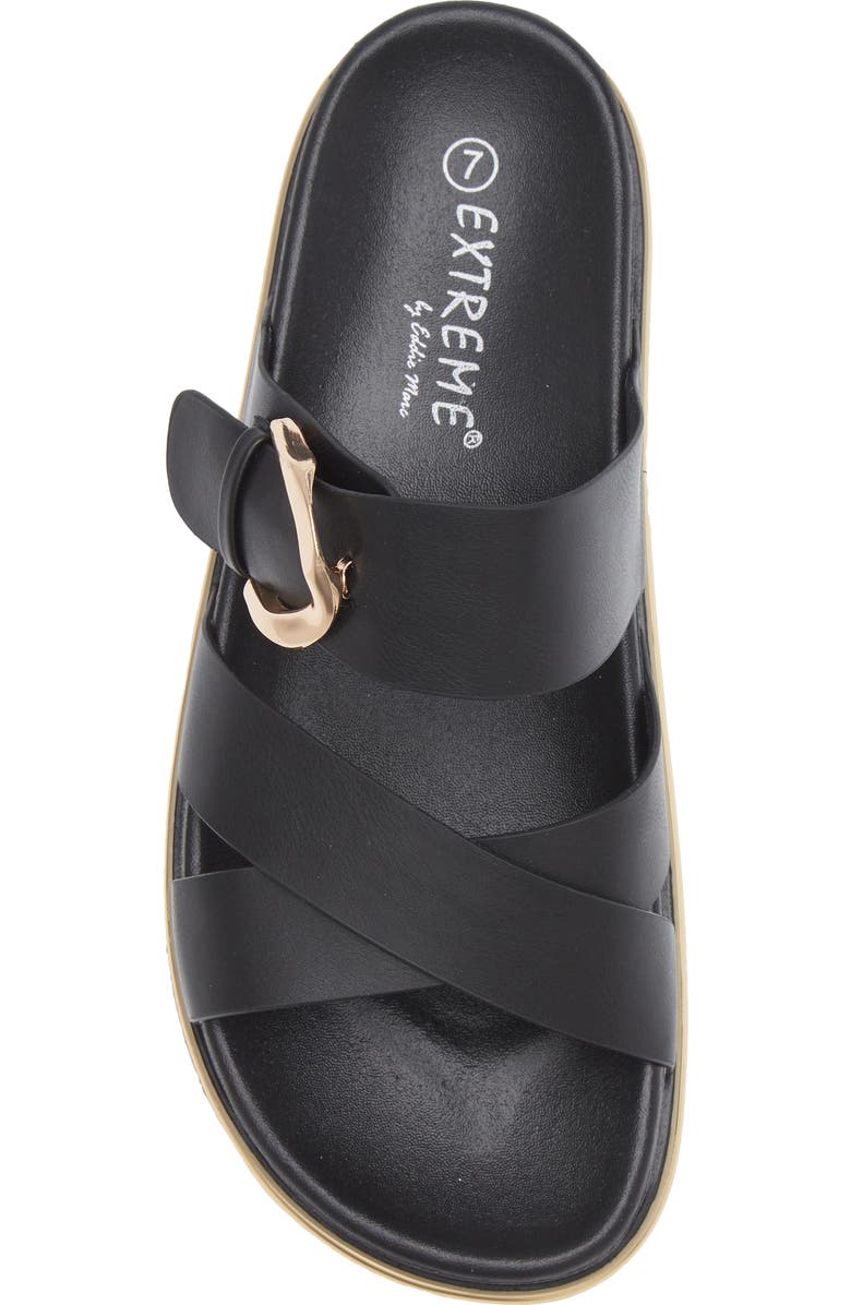 EXTREME BY EDDIE MARC Kira Slide Sandal, Alternate, color, Black