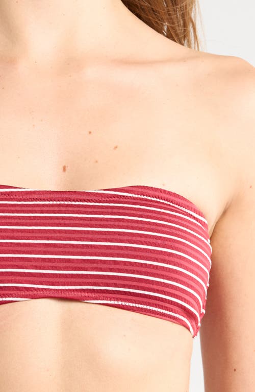 Pacsun Emily Stripe Bandeau Bikini Top